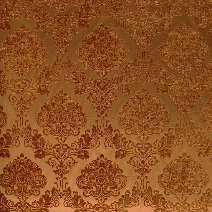 Vellune Tone on Tone Damask Velvet Fabric | 16 Colors