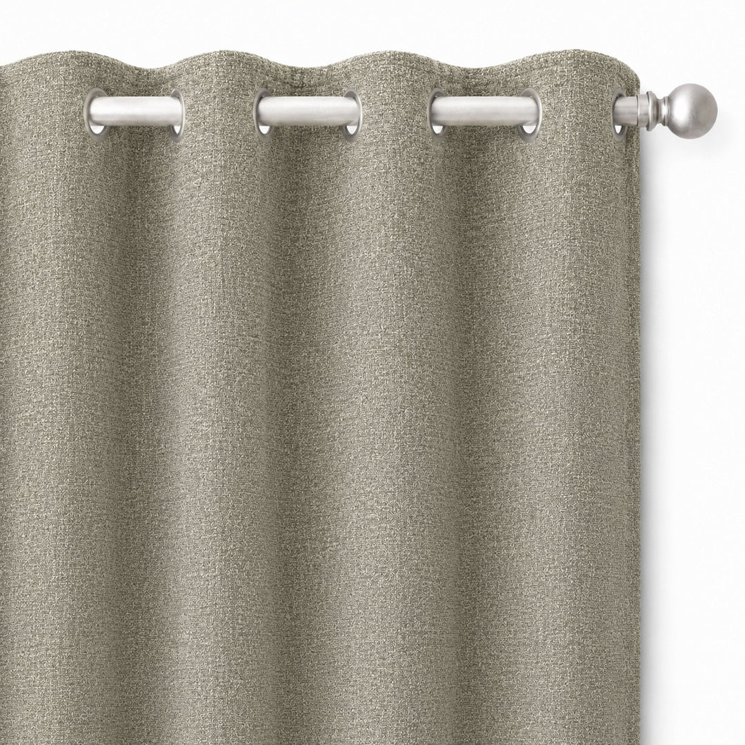 Castro Fabric in color Silver made as a drapery is a Solid Bouclé Fabric that is good for Drapery & Curtain Fabric and Upholstery Fabric