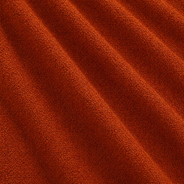 Castro Fabric in color Rust that has a wavy look is a Solid Bouclé Fabric that is good for Drapery & Curtain Fabric and Upholstery Fabric