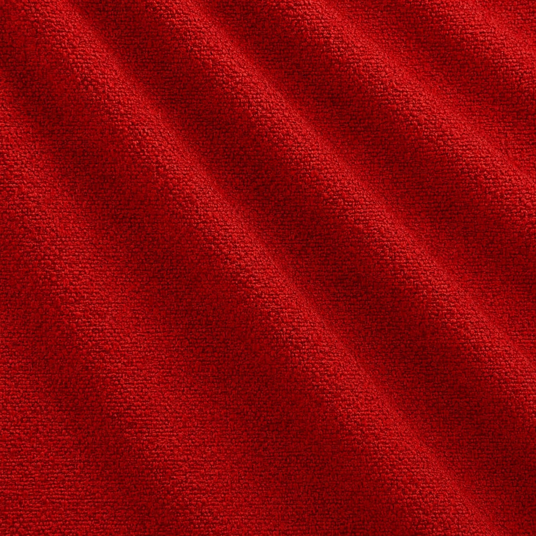 Castro Fabric in color Red that has a wavy look is a Solid Bouclé Fabric that is good for Drapery & Curtain Fabric and Upholstery Fabric