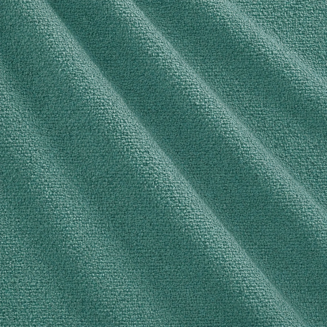 Castro Fabric in color Teal that has a wavy look is a Solid Bouclé Fabric that is good for Drapery & Curtain Fabric and Upholstery Fabric