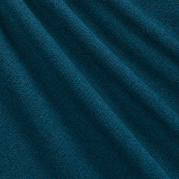 Castro Fabric in color Azure that has a wavy look is a Solid Bouclé Fabric that is good for Drapery & Curtain Fabric and Upholstery Fabric