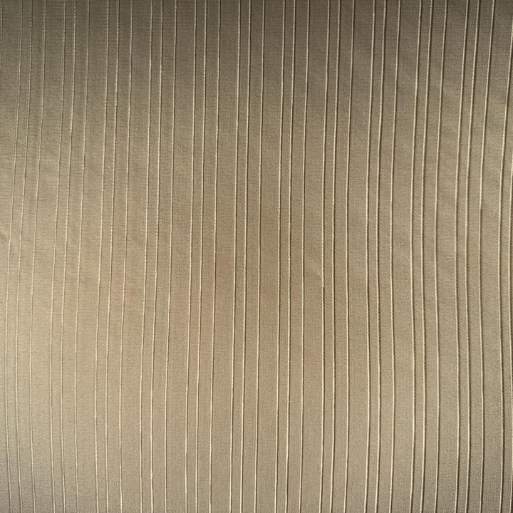 Delmira Thin Stripe Silk Fabric in Latte