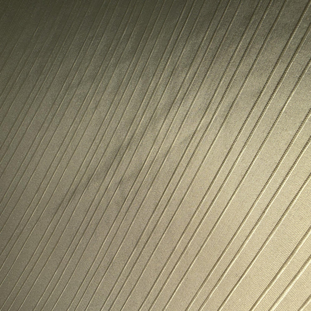 Delmira Thin Stripe Silk Fabric in Latte