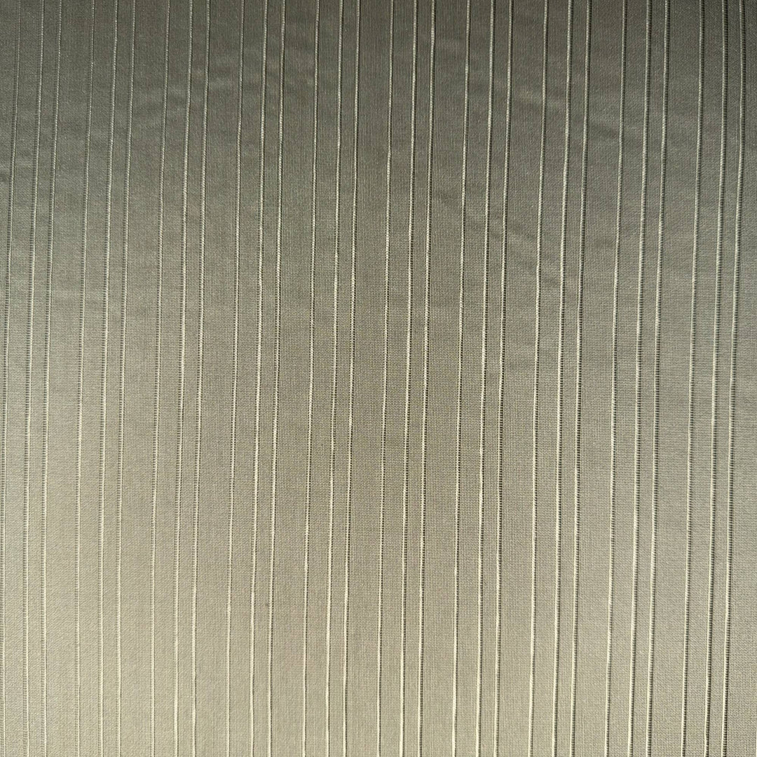 Delmira Thin Stripe Silk Fabric in Sage
