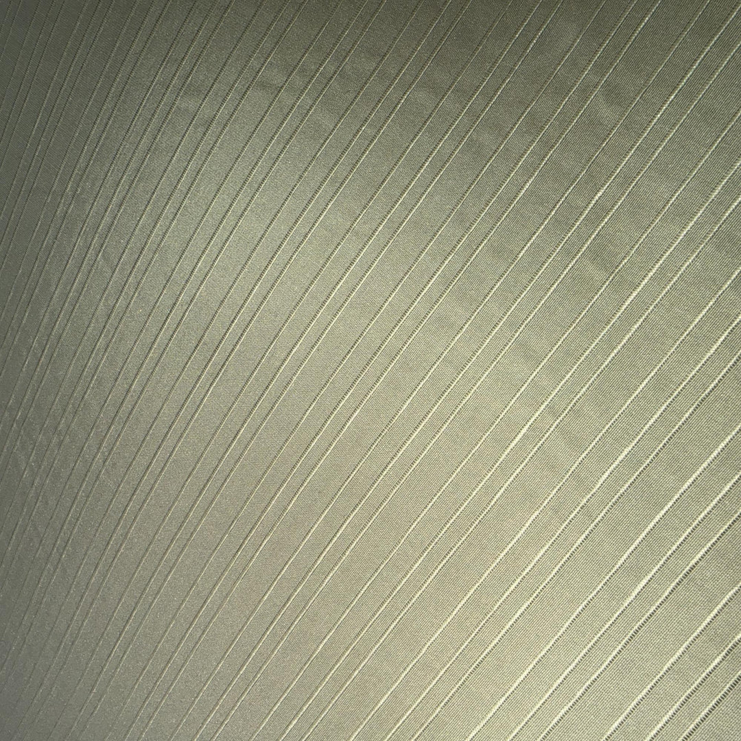 Delmira Thin Stripe Silk Fabric in Sage