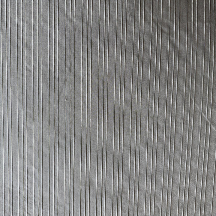 Delmira Thin Stripe Silk Fabric in Sand