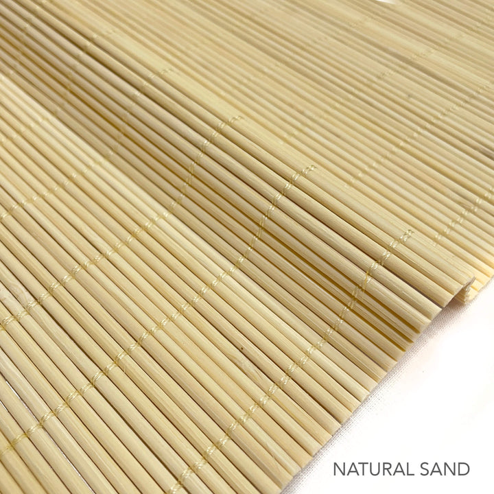 2 COLORS / Cordless Custom Woven Wood Rattan Bamboo Shade Wall Covering Blind Shade
