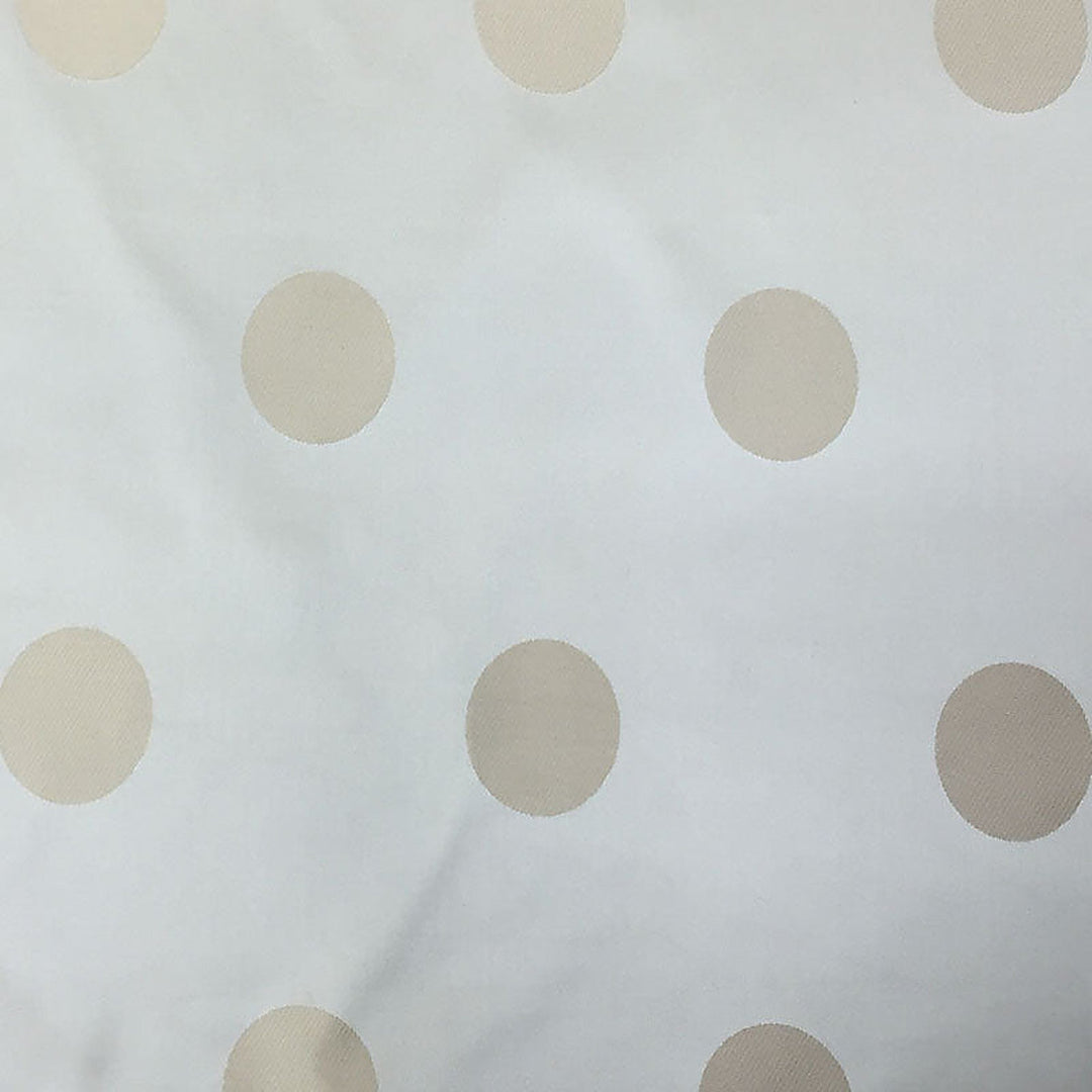 Elvessa Two-Toned Dotted Silk Fabric in Biscotti