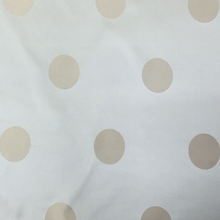 Elvessa Two-Toned Dotted Silk Fabric in Biscotti