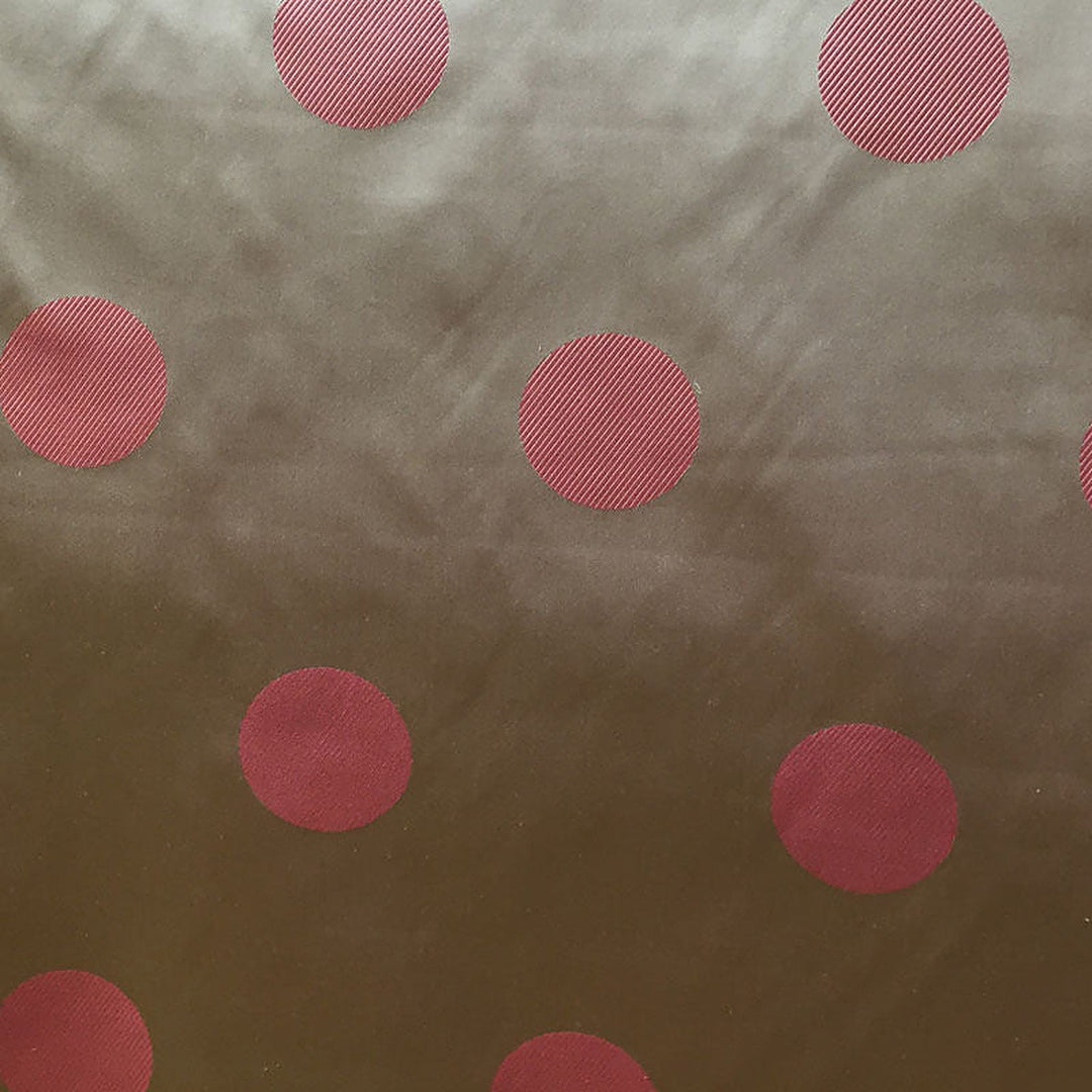 Elvessa Two-Toned Dotted Silk Fabric in Caramel