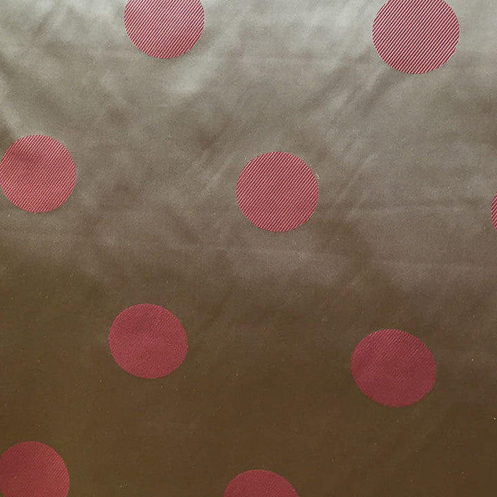 Elvessa Two-Toned Dotted Silk Fabric in Caramel