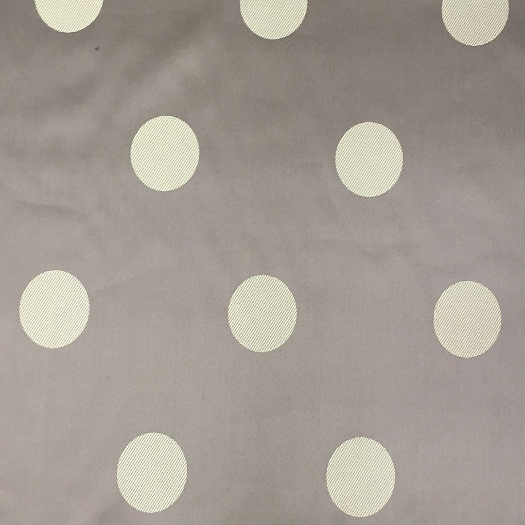 Elvessa Two-Toned Dotted Silk Fabric in Espresso
