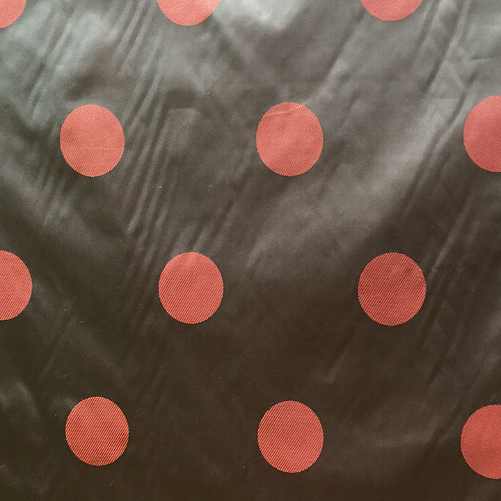 Elvessa Two-Toned Dotted Silk Fabric in Java