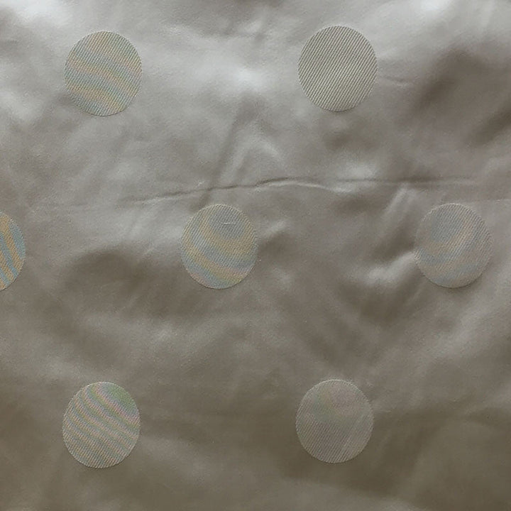Elvessa Two-Toned Dotted Silk Fabric in Latte
