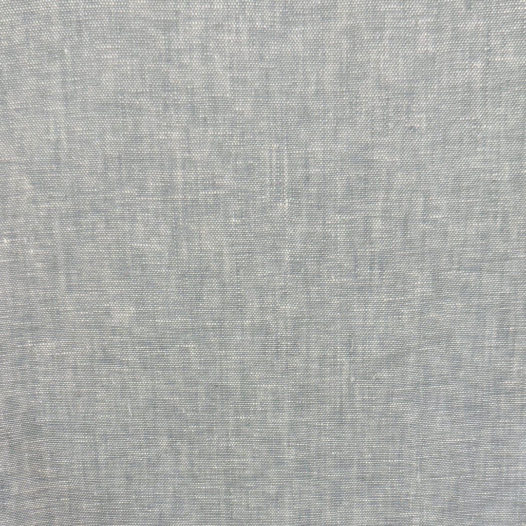 Newport 100% Linen Solid Navy Blue Fabric