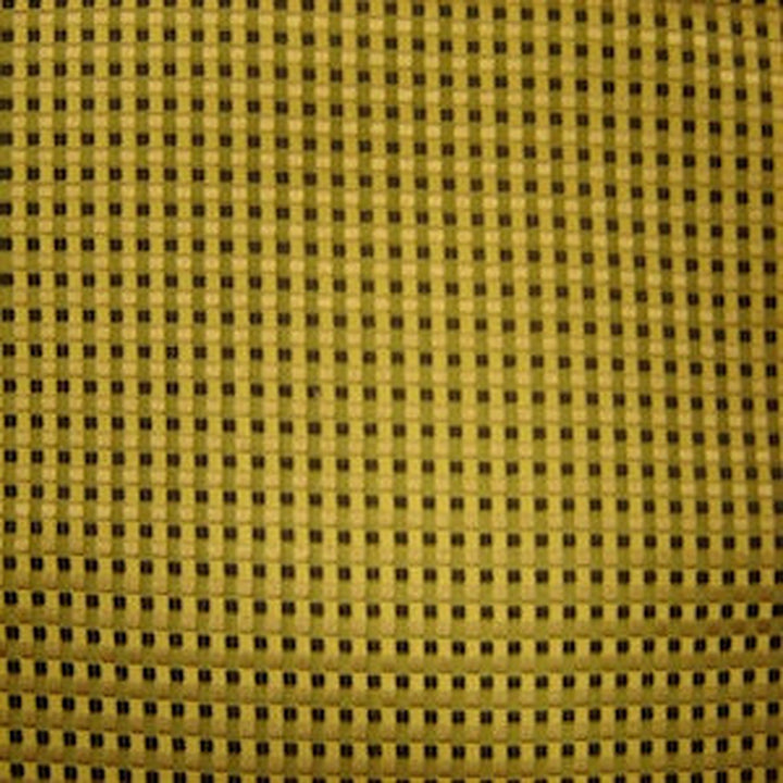 Damarelle Basketweave Modern Geometric Silk Fabric in Black