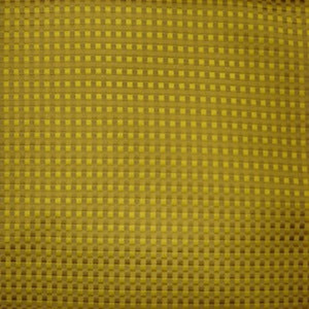 Damarelle Basketweave Modern Geometric Silk Fabric in Sunglow