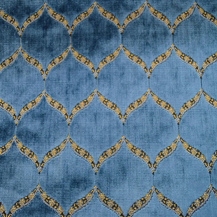 Belrivage Trellis Geometric Velvet Fabric | 4 Colors