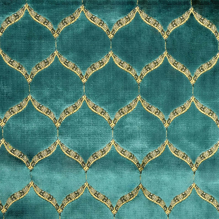 Belrivage Trellis Geometric Velvet Fabric | 4 Colors
