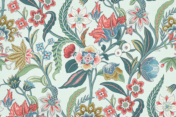 4  COLORS / Eliza Floral 100% Cotton Fabric