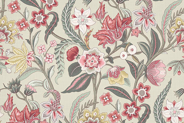 4  COLORS / Eliza Floral 100% Cotton Fabric