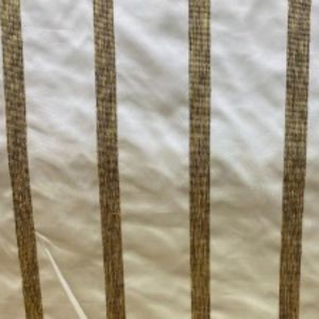 Galessa Two-Toned Stripe Silk Fabric in Pistachio