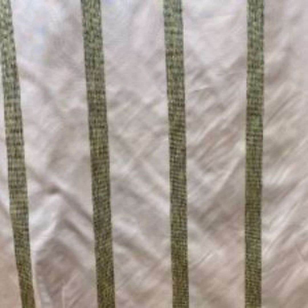 Galessa Two-Toned Stripe Silk Fabric in Salmon