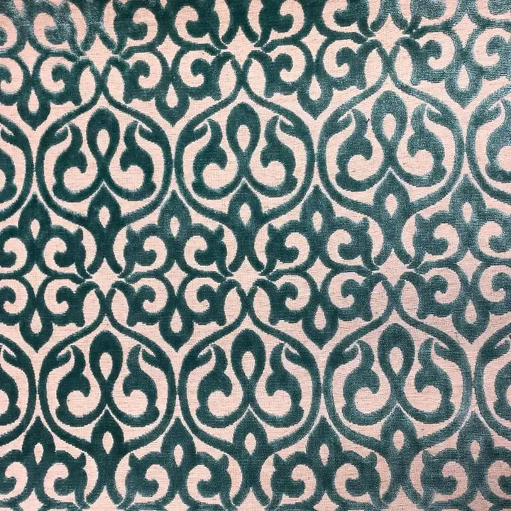 Zoltanov Contrasting Damask Velvet Fabric | 3 Colors