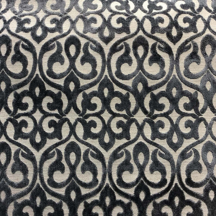 Zoltanov Contrasting Damask Velvet Fabric | 3 Colors