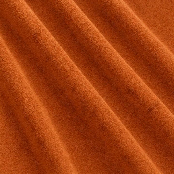 Gian Fabric in color Rust that has a wavy look is a Solid Shiny Velvet Fabric that is good for Drapery & Curtain Fabric and Upholstery Fabric