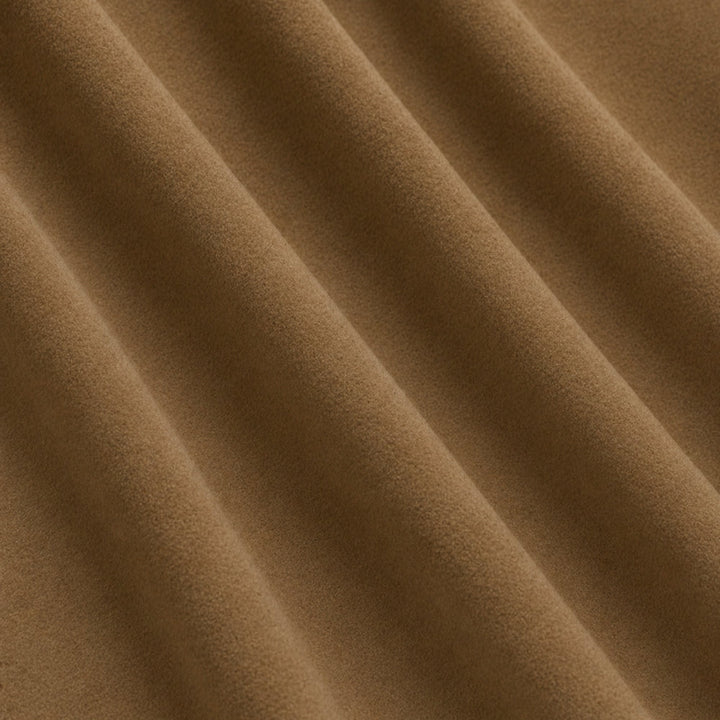 Gian Fabric in color Mocha that has a wavy look is a Solid Shiny Velvet Fabric that is good for Drapery & Curtain Fabric and Upholstery Fabric