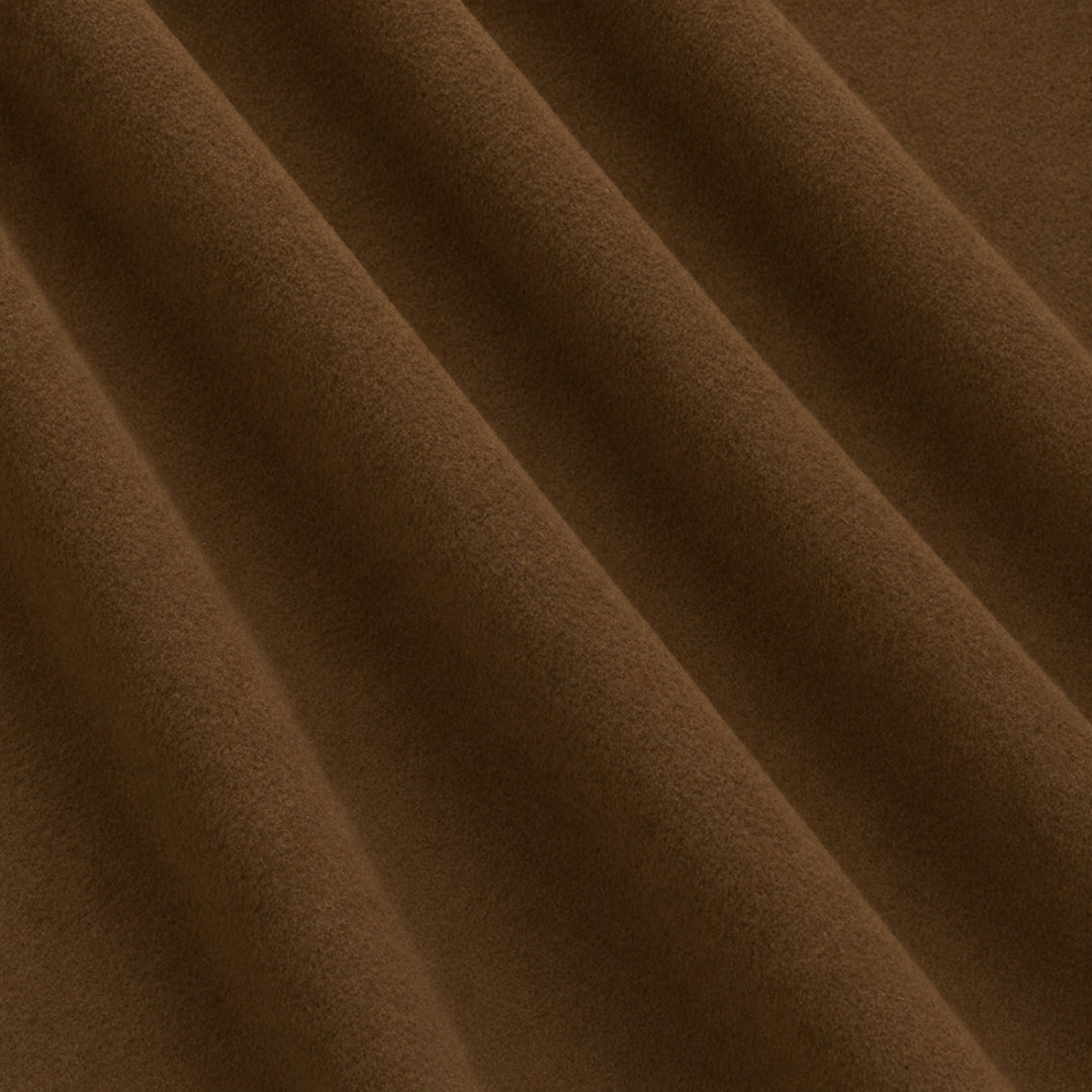 Gian Fabric in color Chocolate that has a wavy look is a Solid Shiny Velvet Fabric that is good for Drapery & Curtain Fabric and Upholstery Fabric