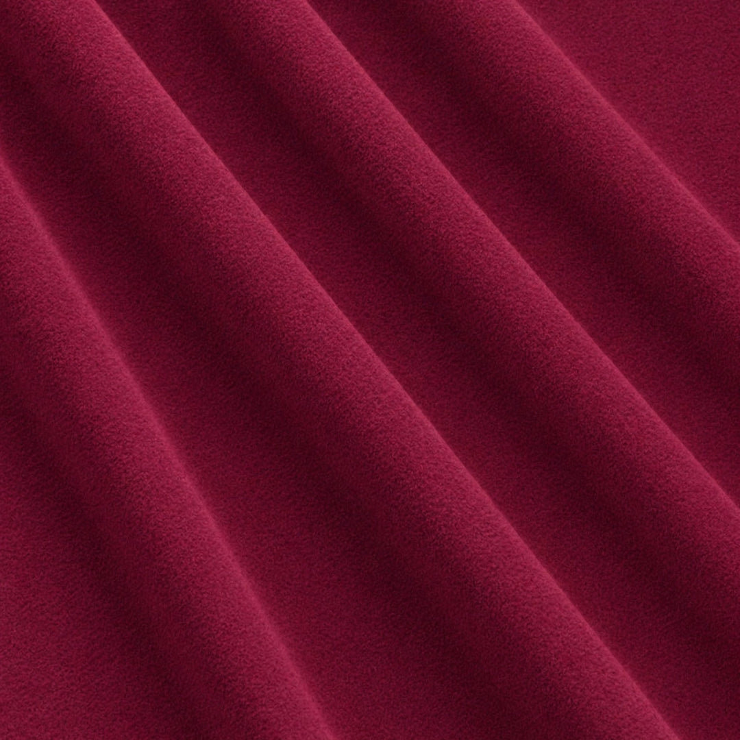 Gian Fabric in color Wine that has a wavy look is a Solid Shiny Velvet Fabric that is good for Drapery & Curtain Fabric and Upholstery Fabric