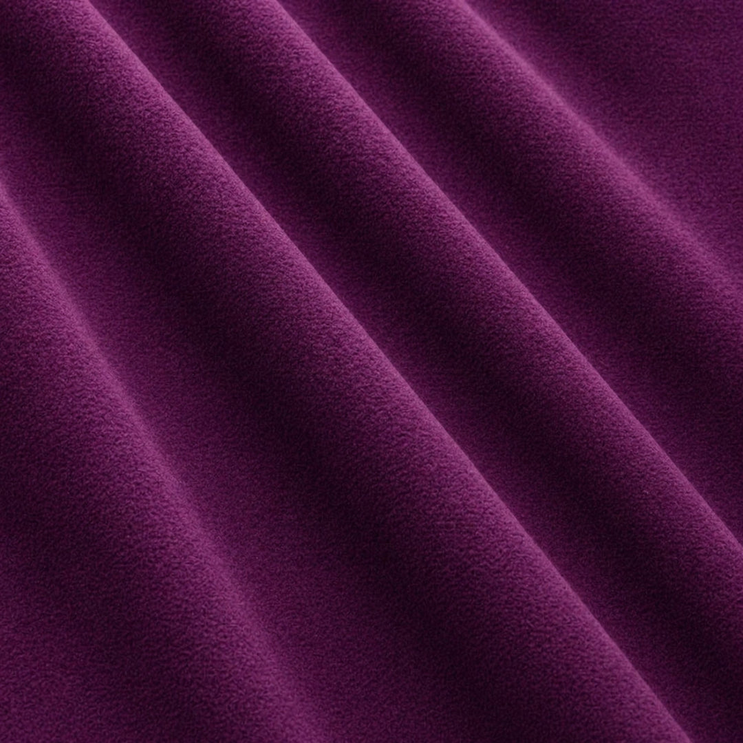 Gian Fabric in color Aubergine that has a wavy look is a Solid Shiny Velvet Fabric that is good for Drapery & Curtain Fabric and Upholstery Fabric