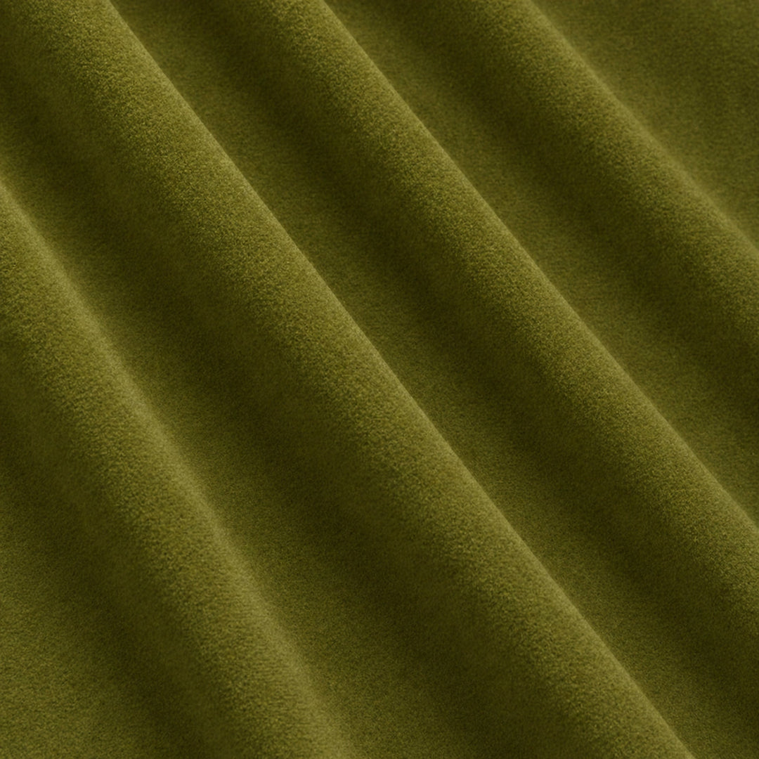 Gian Fabric in color Apple that has a wavy look is a Solid Shiny Velvet Fabric that is good for Drapery & Curtain Fabric and Upholstery Fabric