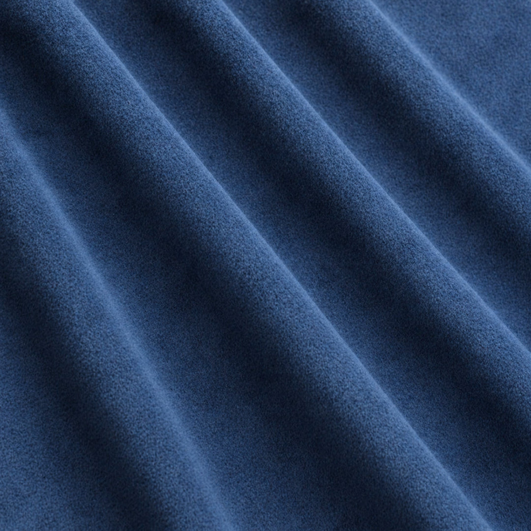 Gian Fabric in color Ocean that has a wavy look is a Solid Shiny Velvet Fabric that is good for Drapery & Curtain Fabric and Upholstery Fabric