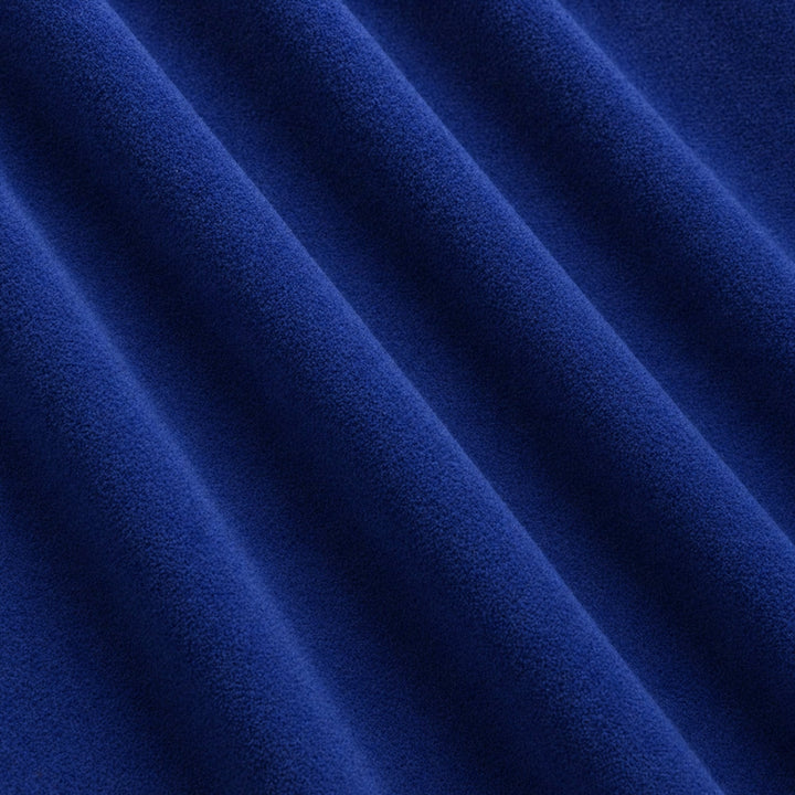 Gian Fabric in color Indigo that has a wavy look is a Solid Shiny Velvet Fabric that is good for Drapery & Curtain Fabric and Upholstery Fabric