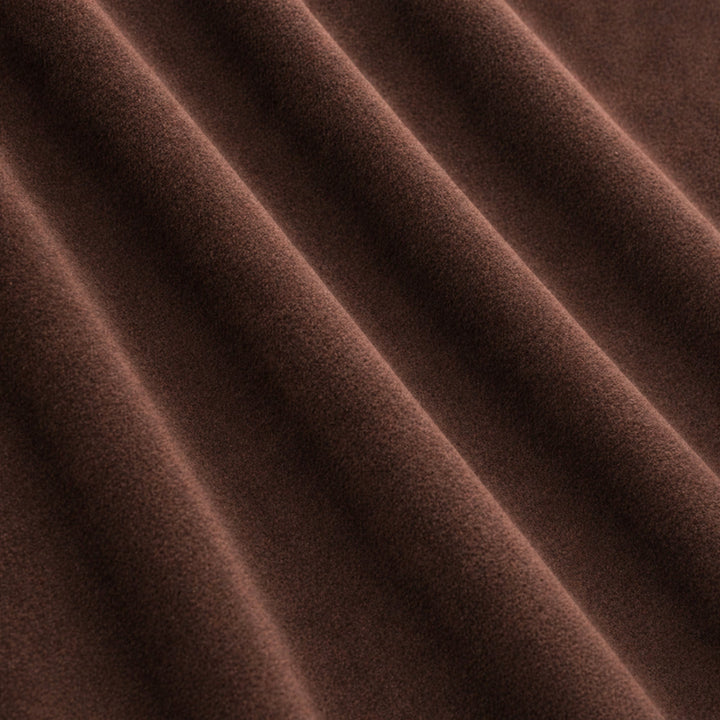Gian Fabric in color Espresso that has a wavy look is a Solid Shiny Velvet Fabric that is good for Drapery & Curtain Fabric and Upholstery Fabric