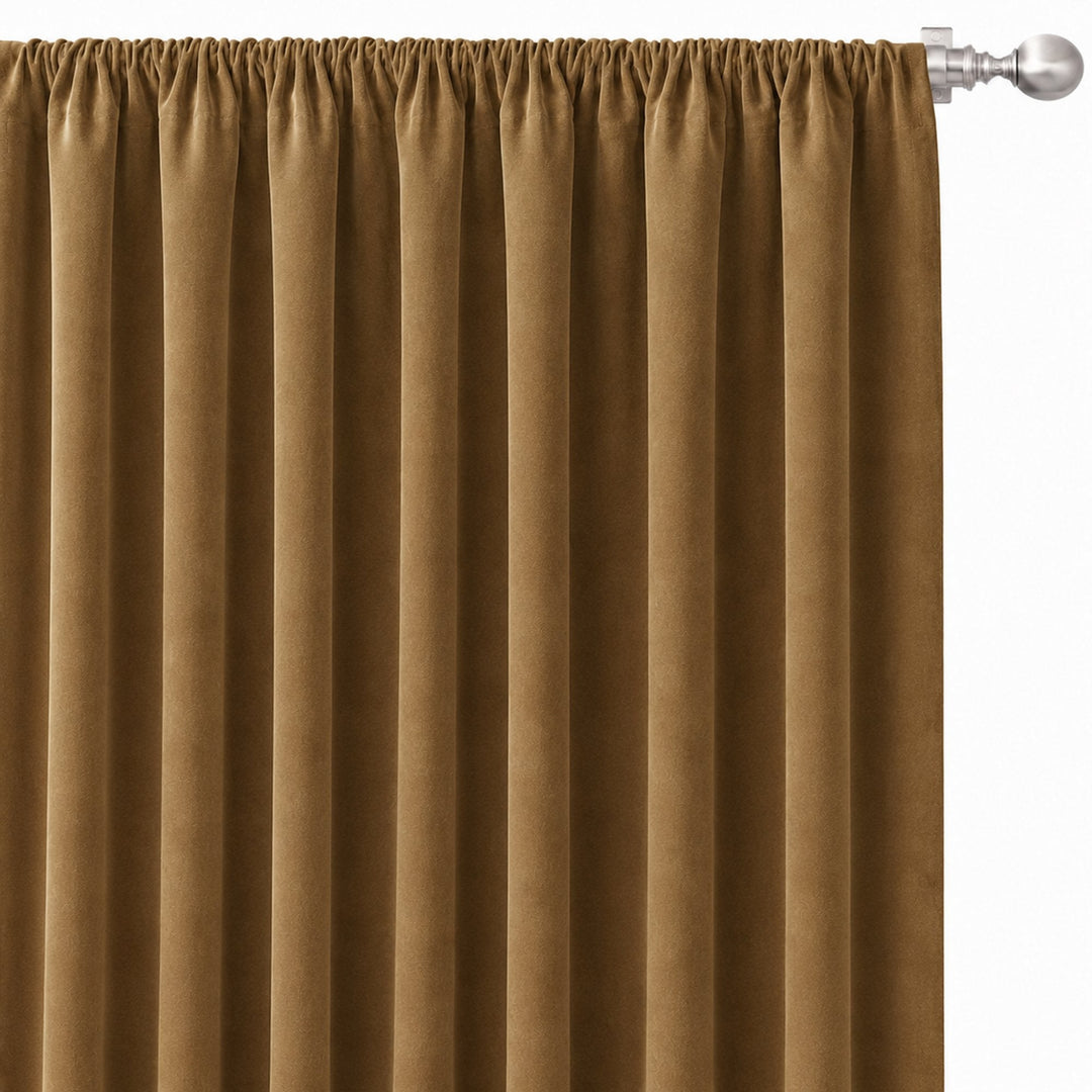 Gian Fabric in color Latte made as a drapery is a Solid Shiny Velvet Fabric that is good for Drapery & Curtain Fabric and Upholstery Fabric