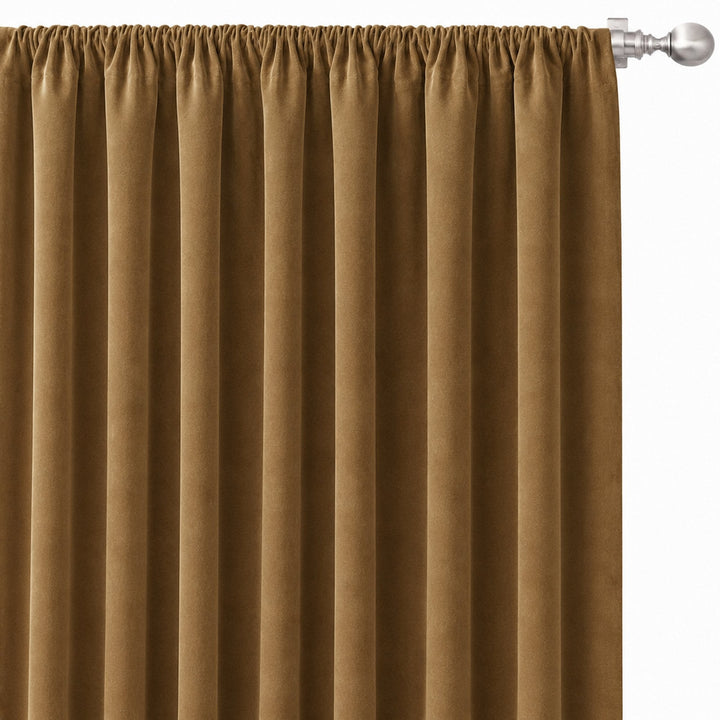 Gian Fabric in color Latte made as a drapery is a Solid Shiny Velvet Fabric that is good for Drapery & Curtain Fabric and Upholstery Fabric