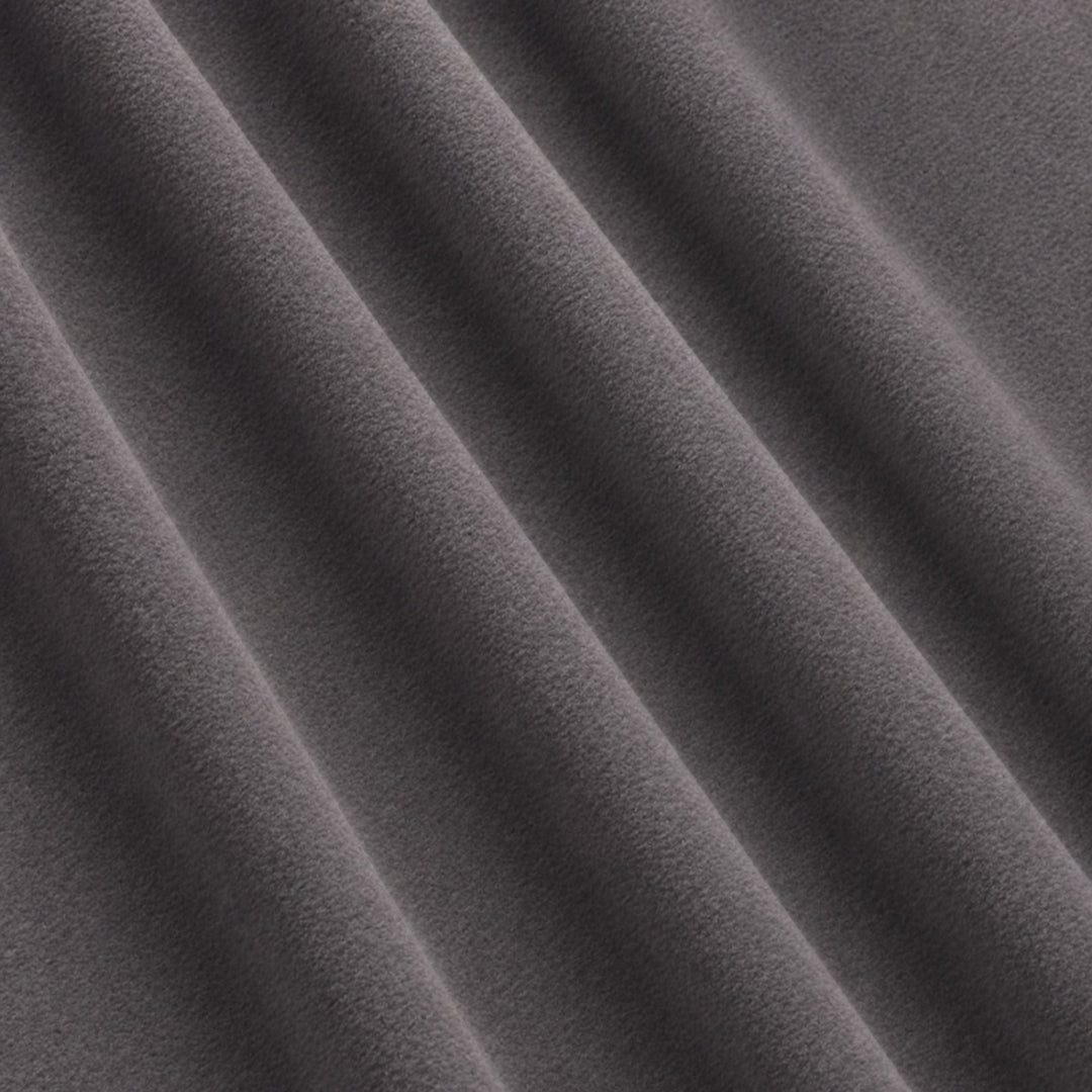 Gian Fabric in color Pewter that has a wavy look is a Solid Shiny Velvet Fabric that is good for Drapery & Curtain Fabric and Upholstery Fabric