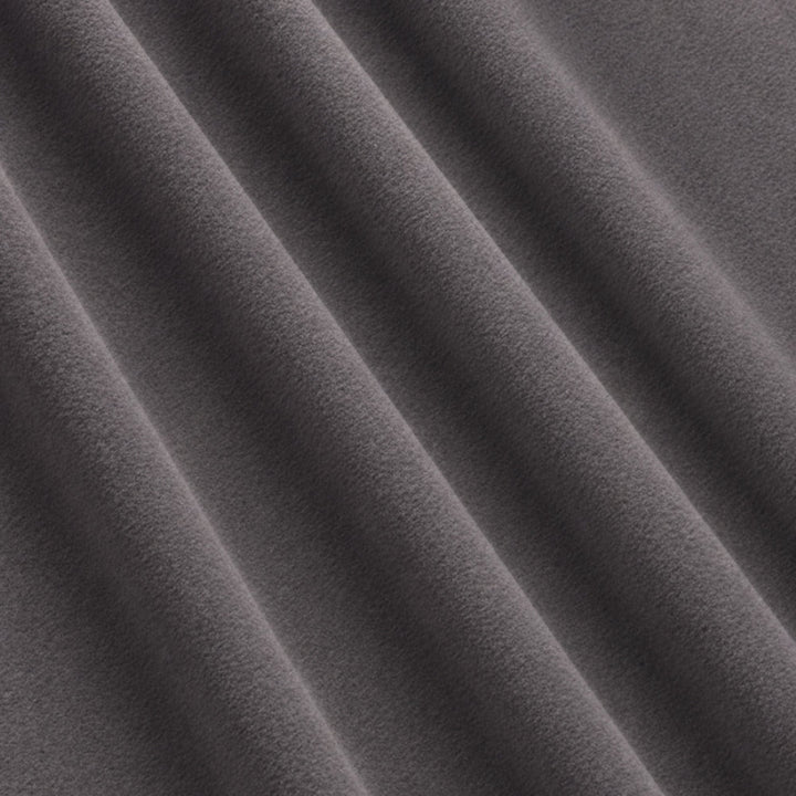 Gian Fabric in color Pewter that has a wavy look is a Solid Shiny Velvet Fabric that is good for Drapery & Curtain Fabric and Upholstery Fabric
