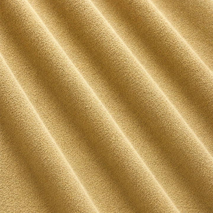 Gian Fabric in color Gold that has a wavy look is a Solid Shiny Velvet Fabric that is good for Drapery & Curtain Fabric and Upholstery Fabric