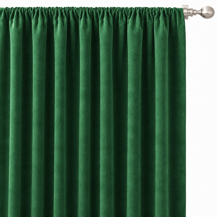 Gian Fabric in color Emerald made as a drapery is a Solid Shiny Velvet Fabric that is good for Drapery & Curtain Fabric and Upholstery Fabric