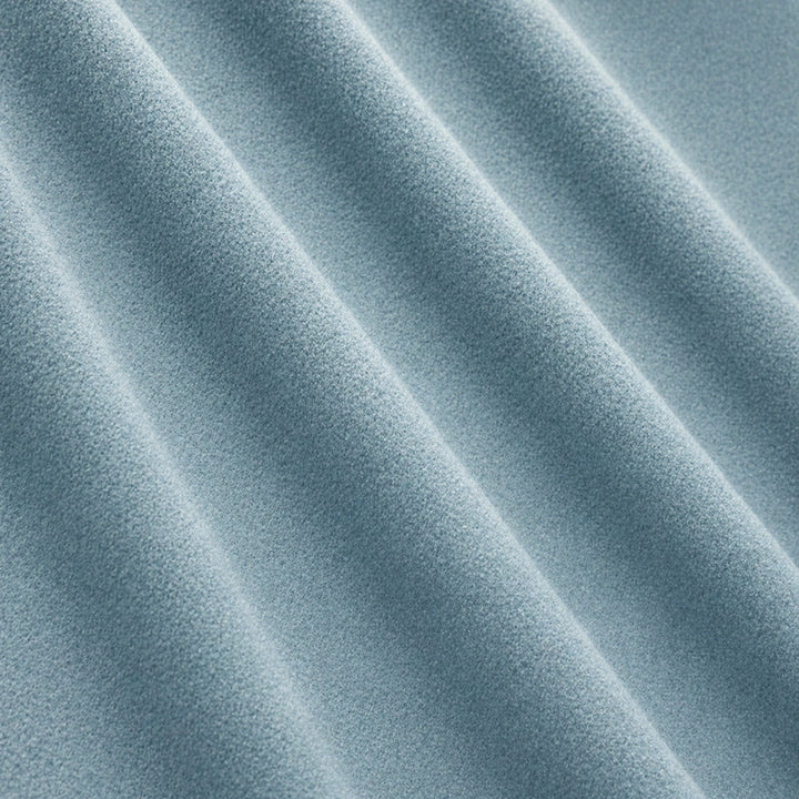 Gian Fabric in color Azure that has a wavy look is a Solid Shiny Velvet Fabric that is good for Drapery & Curtain Fabric and Upholstery Fabric