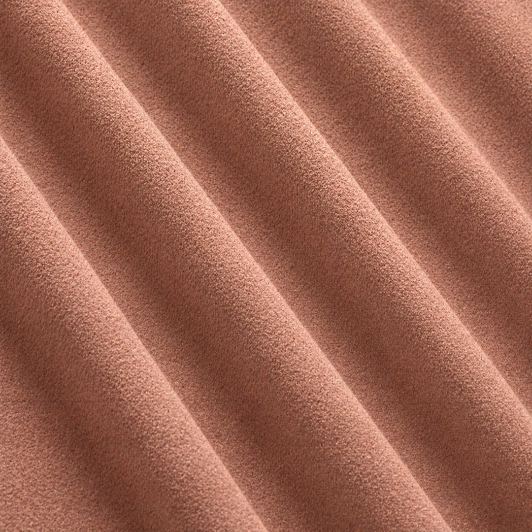 Gian Fabric in color Rose that has a wavy look is a Solid Shiny Velvet Fabric that is good for Drapery & Curtain Fabric and Upholstery Fabric
