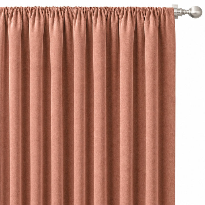 Gian Fabric in color Rose made as a drapery is a Solid Shiny Velvet Fabric that is good for Drapery & Curtain Fabric and Upholstery Fabric