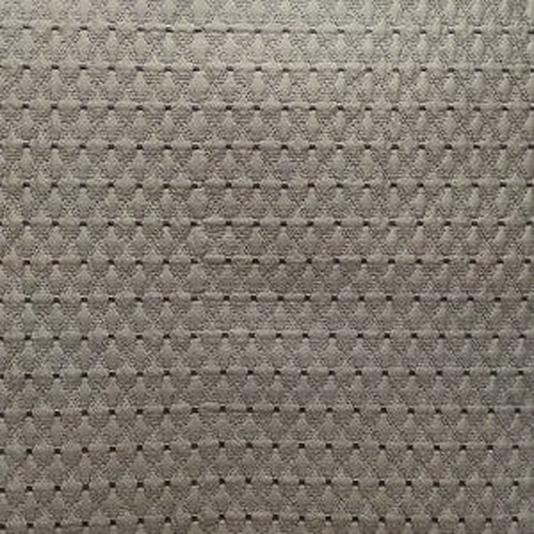 Kordelle Embossed Triangle Geometric Silk Fabric in Chocolate
