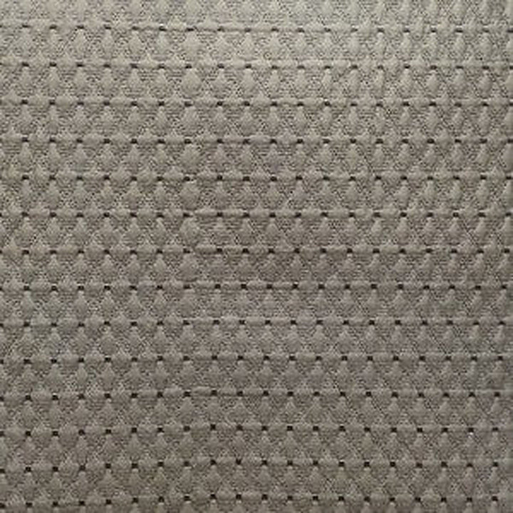 Kordelle Embossed Triangle Geometric Silk Fabric in Chocolate